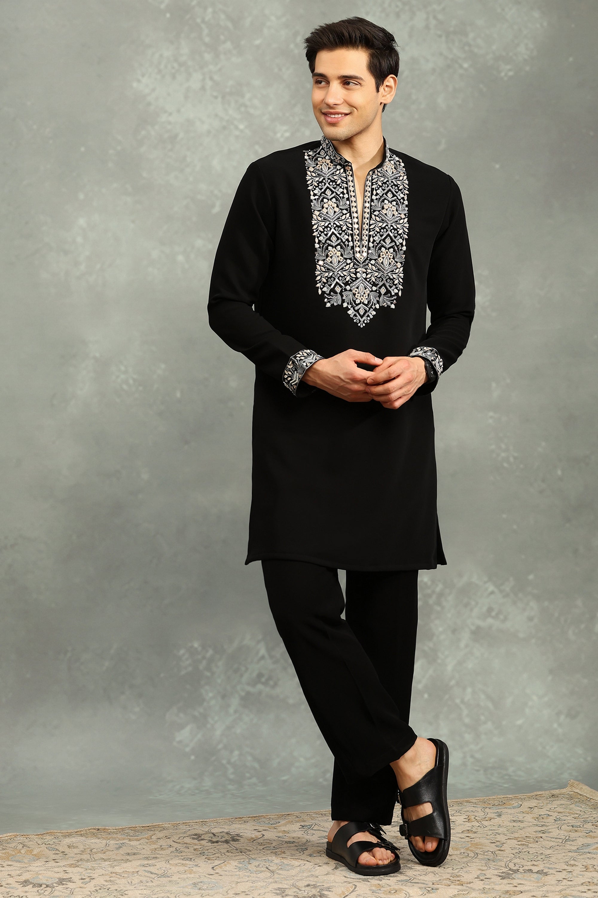 Ikkat Kurta Set