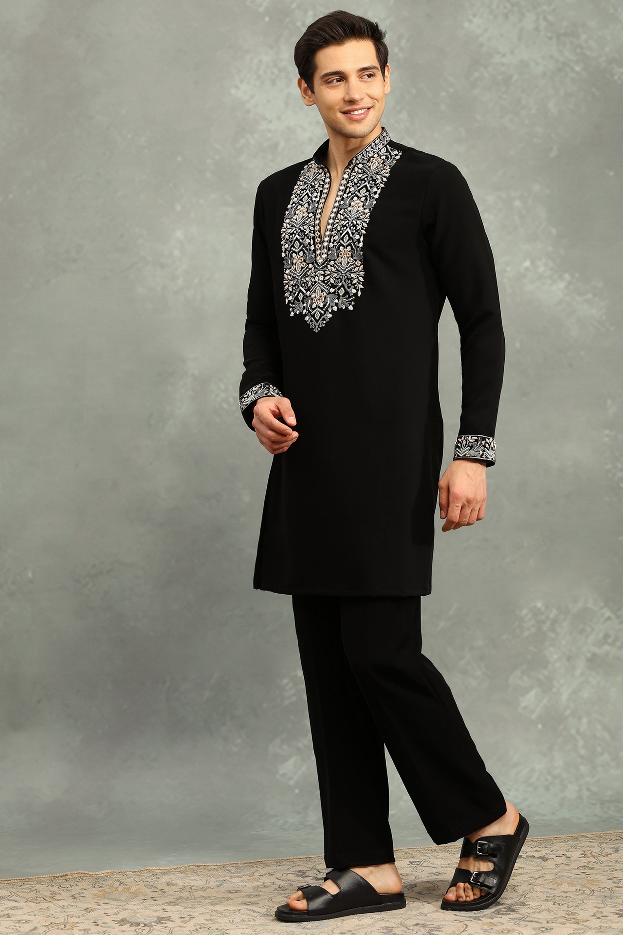 Ikkat Kurta Set