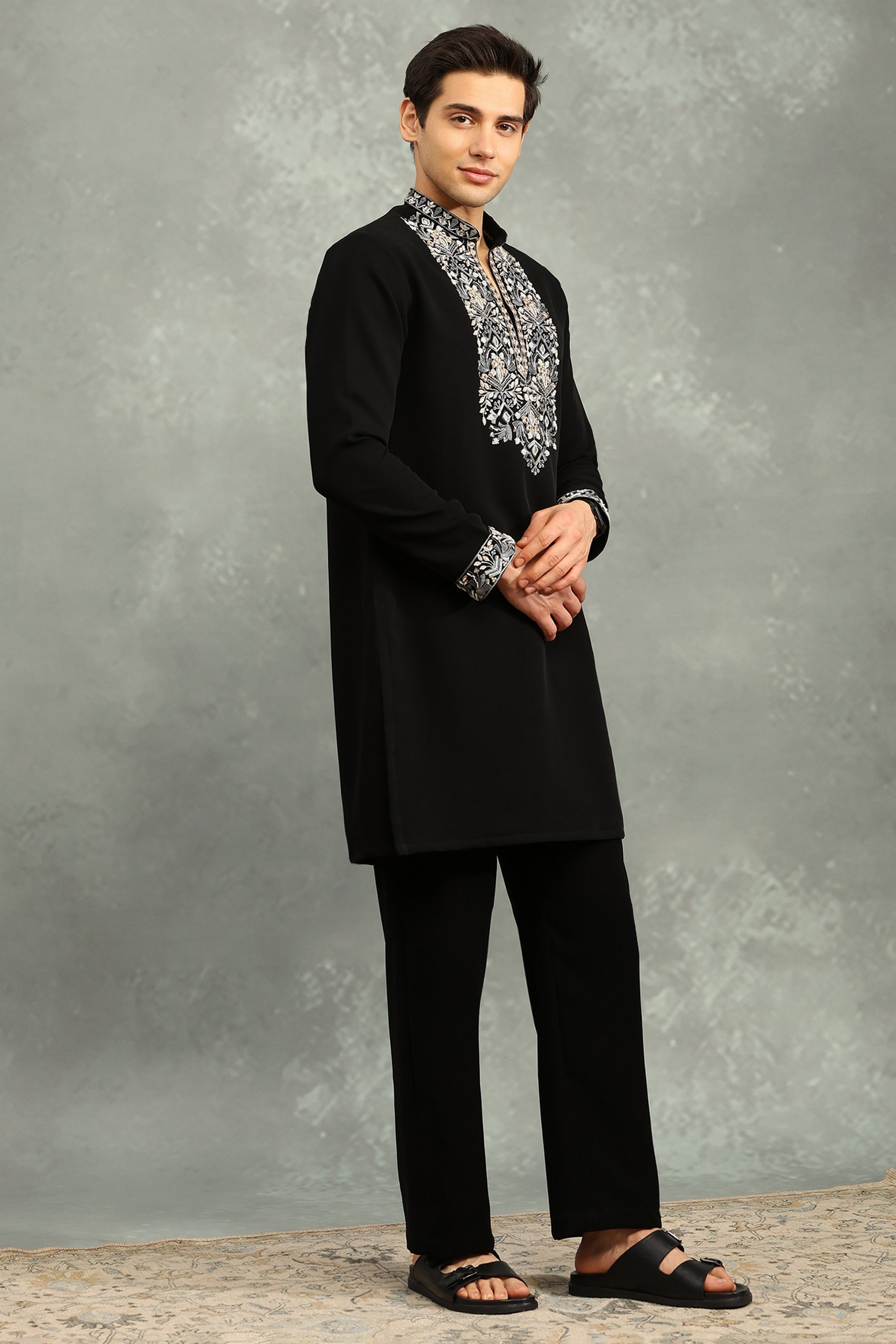 Ikkat Kurta Set